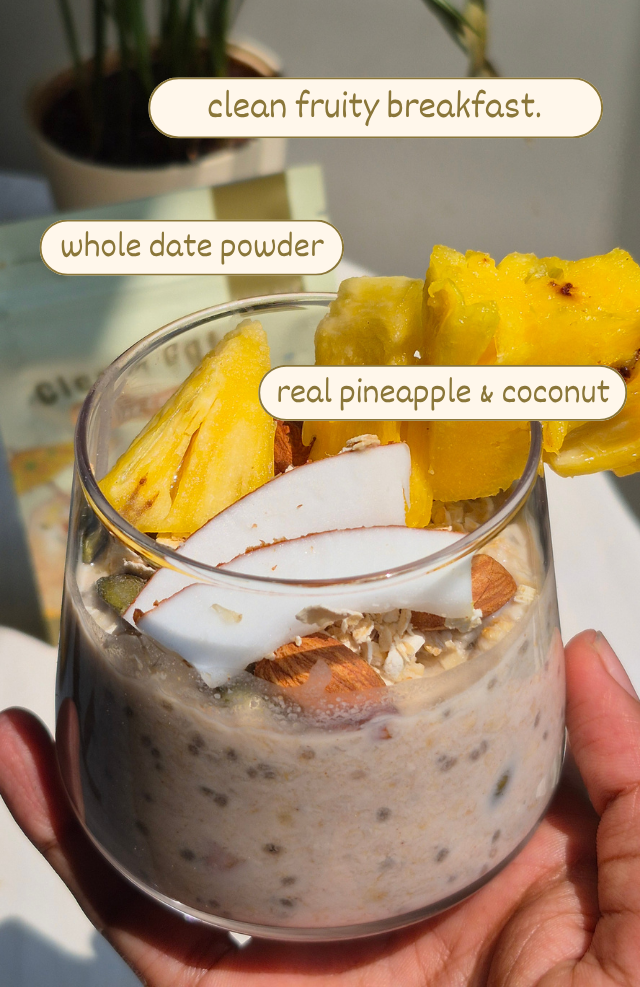 Clean Oats - Pina Colada | Freeze-dried fruit & Date sweetened