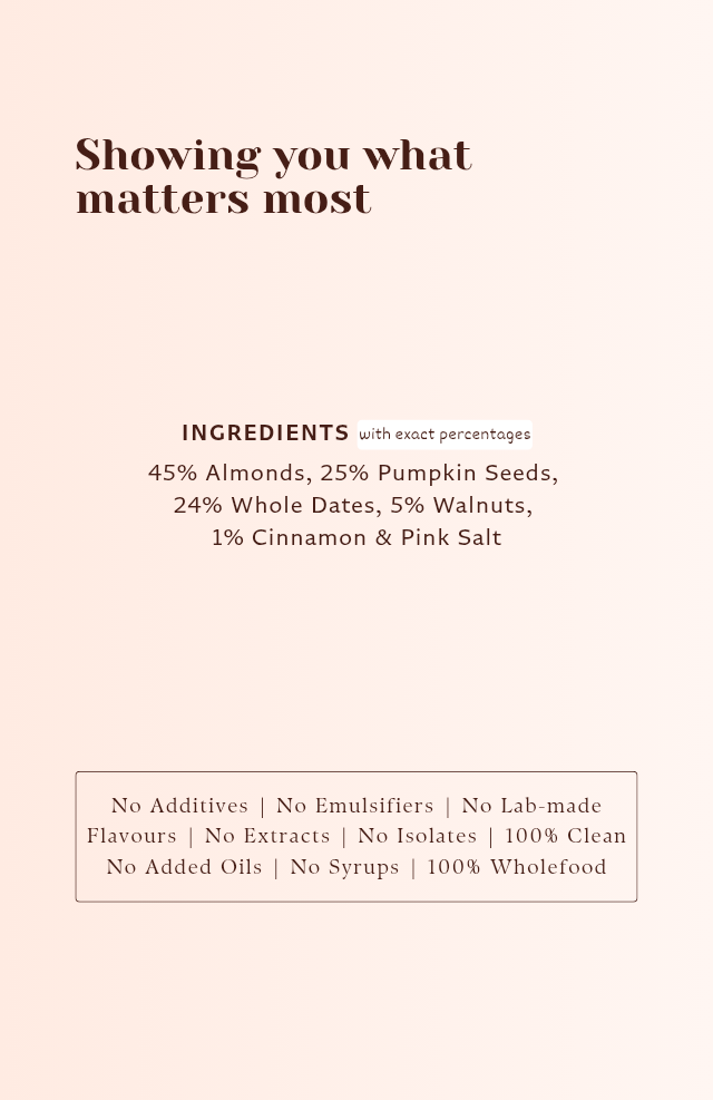 Almond Walnut Wholefood Bar - 40g