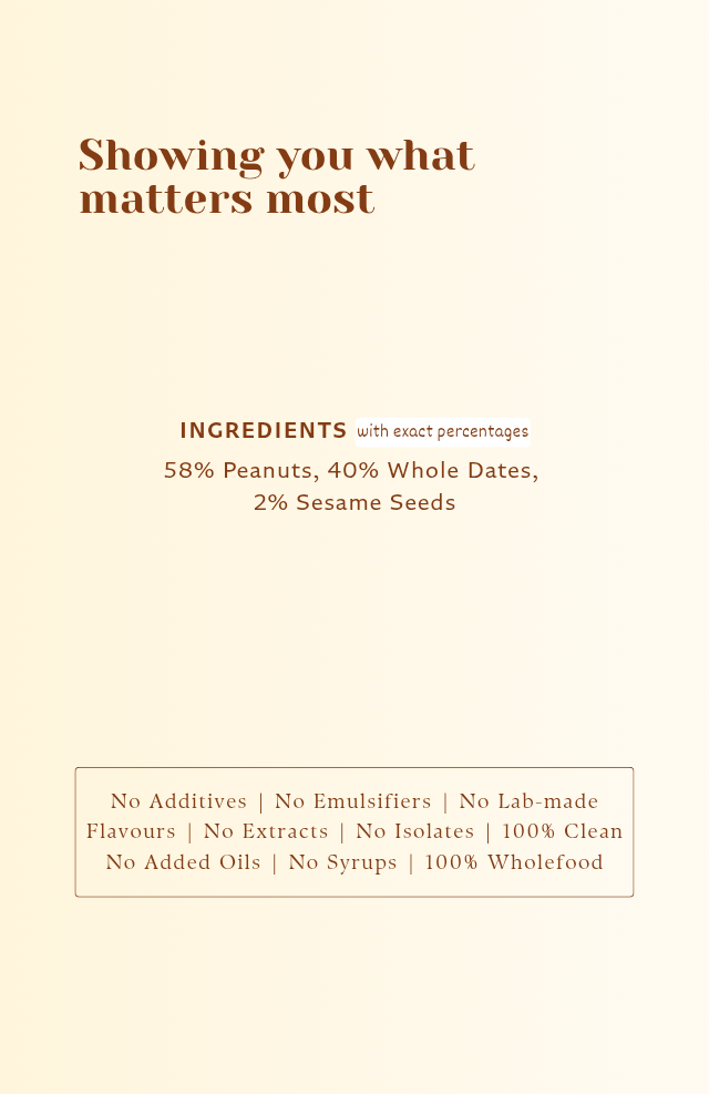 Peanut Wholefood Bar - 40g