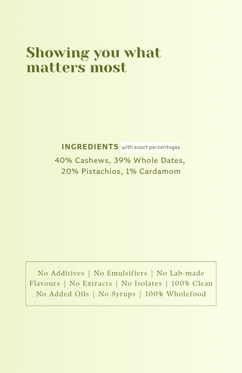Pistachio Wholefood Bar - 40g