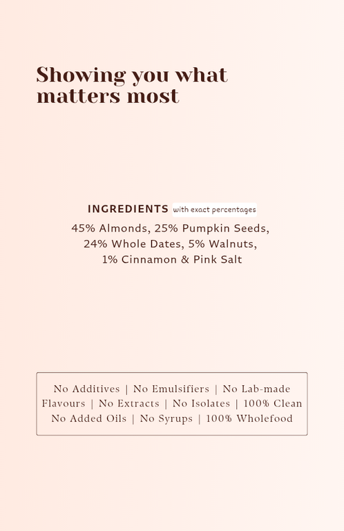 Almond Walnut Wholefood Bar - 40g