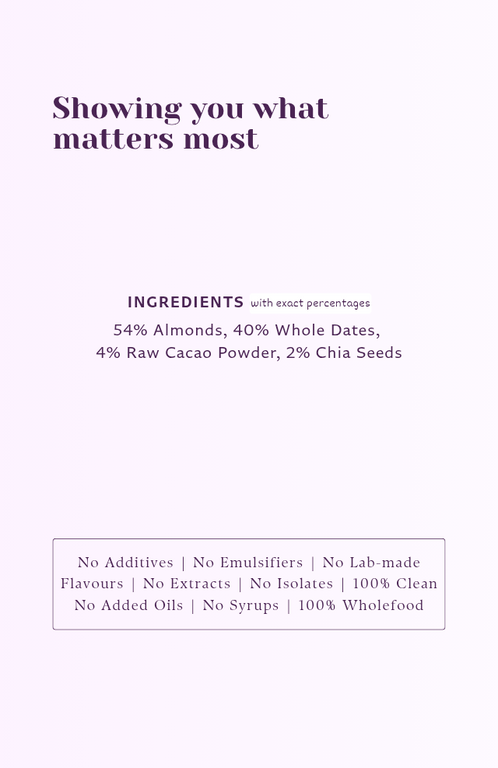 Chia Almond Wholefood Bar - 40g