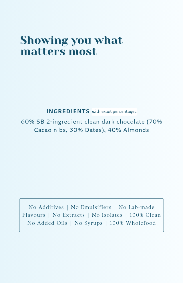 Roasted Almond Cacao Bar - Date sweetened & Heavy metal tested