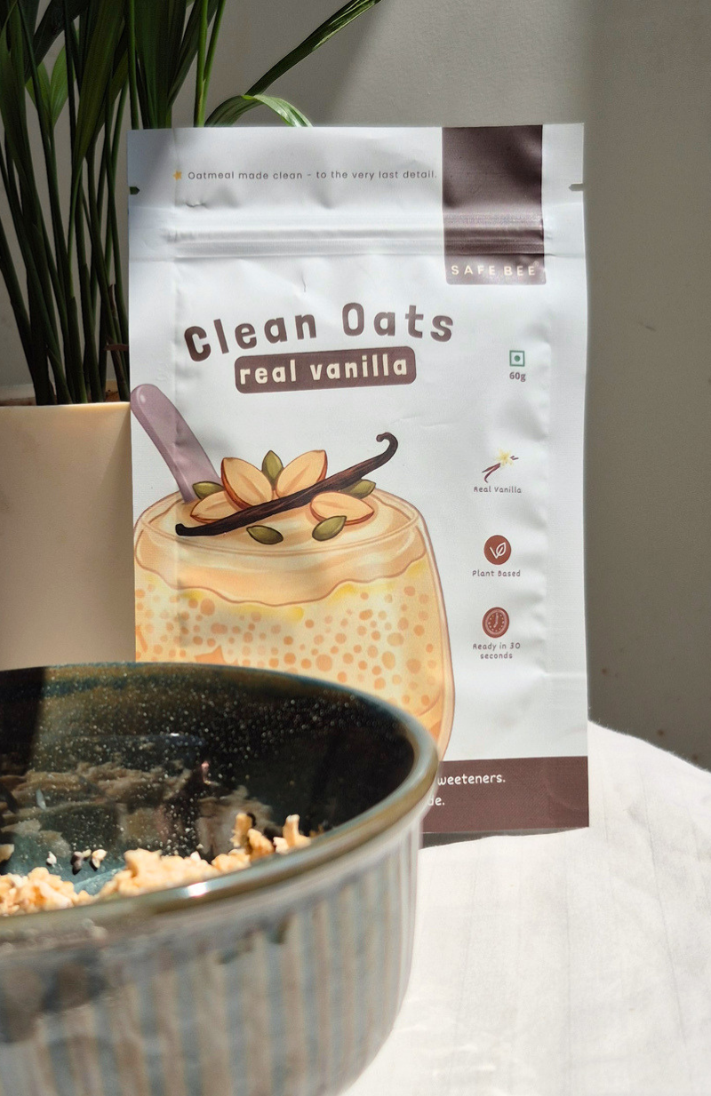 Clean Oats - Real Vanilla | Date sweetened & No lab-made flavours