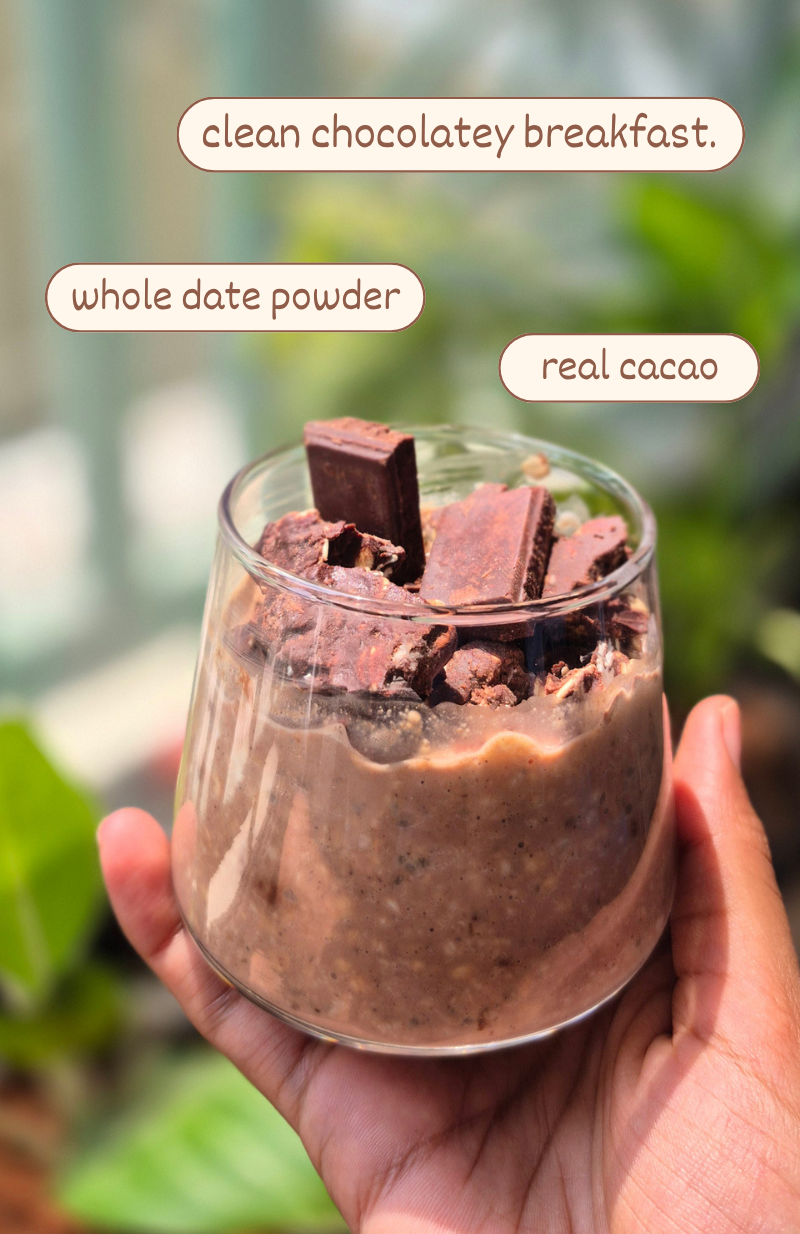 Clean Oats - Cacao & Nuts | Date sweetened & Heavy metal tested