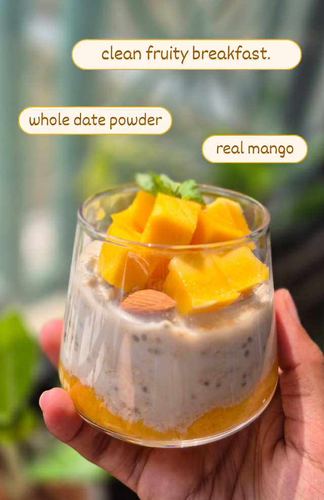 Clean Oats - Real Mango | Freeze-dried fruit & Date sweetened