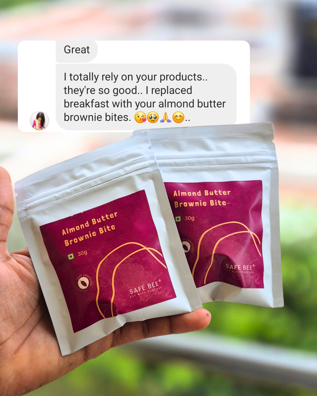 Almond Butter Brownie Bites