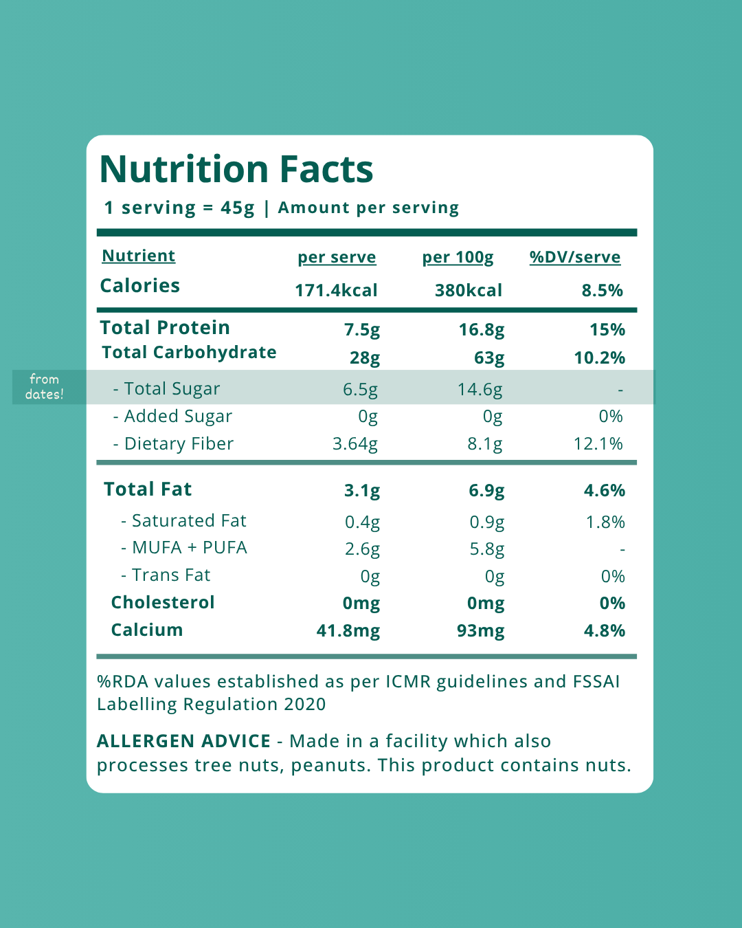 Cacao Almond Ragi Millet Muesli - Whole date-sweetened & no added sugar