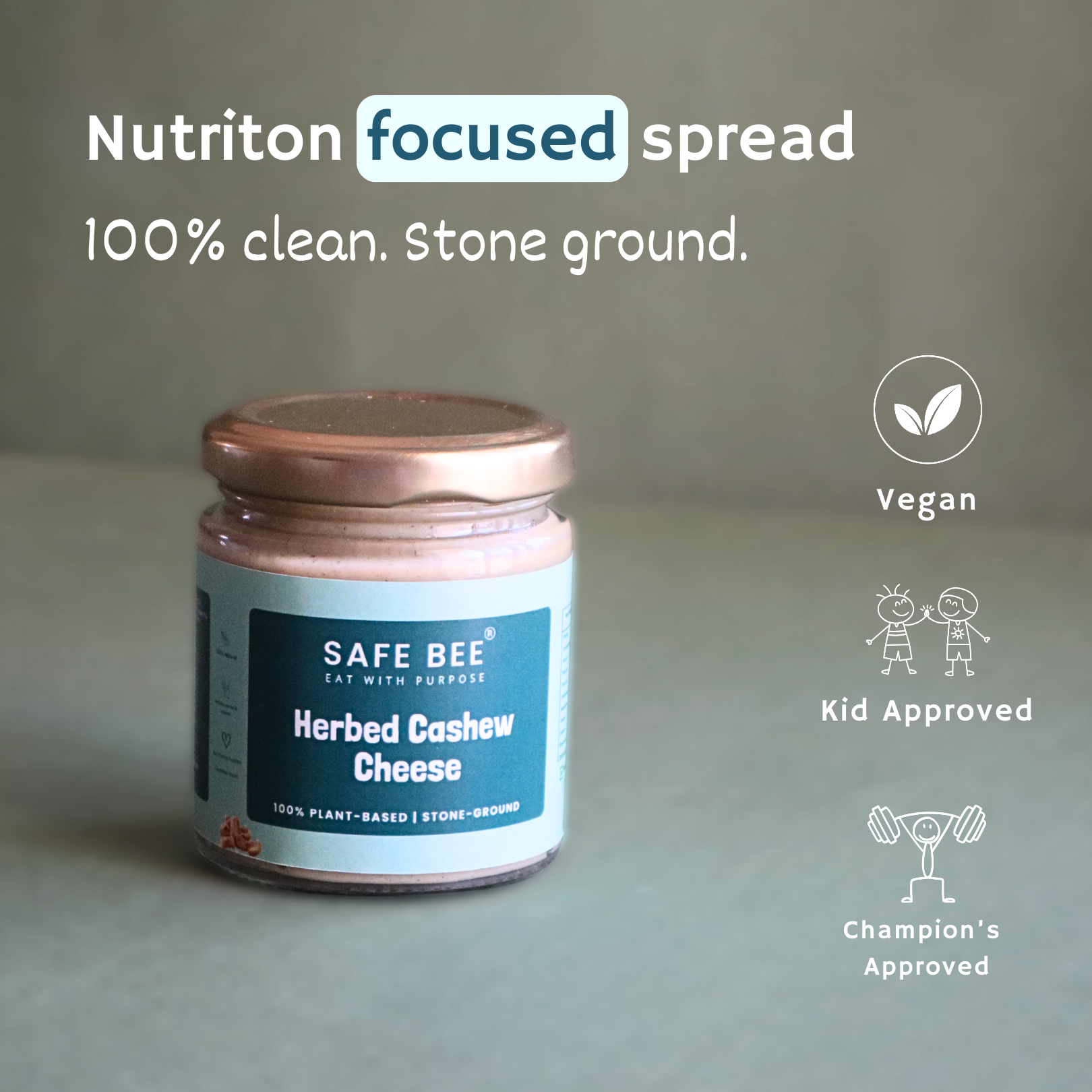 Herbed Pumpkin Seed & Cashew Vegan Cheese | Stone Ground