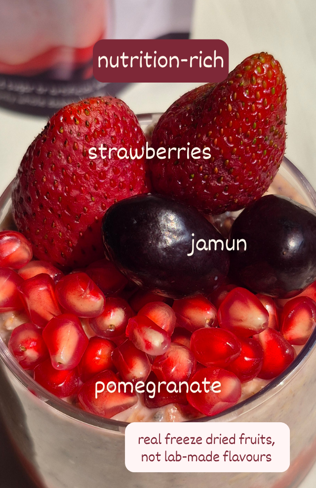 Clean Oats - Red Fruit | Freeze-dried fruit & Date sweetened