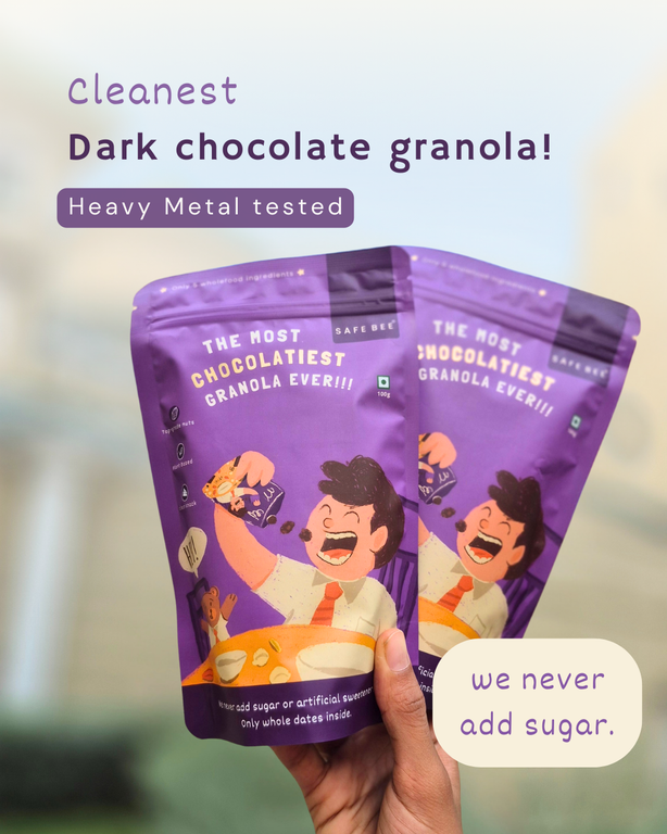 The Most Chocolatiest Granola Ever - Date sweetened & Heavy metal tested