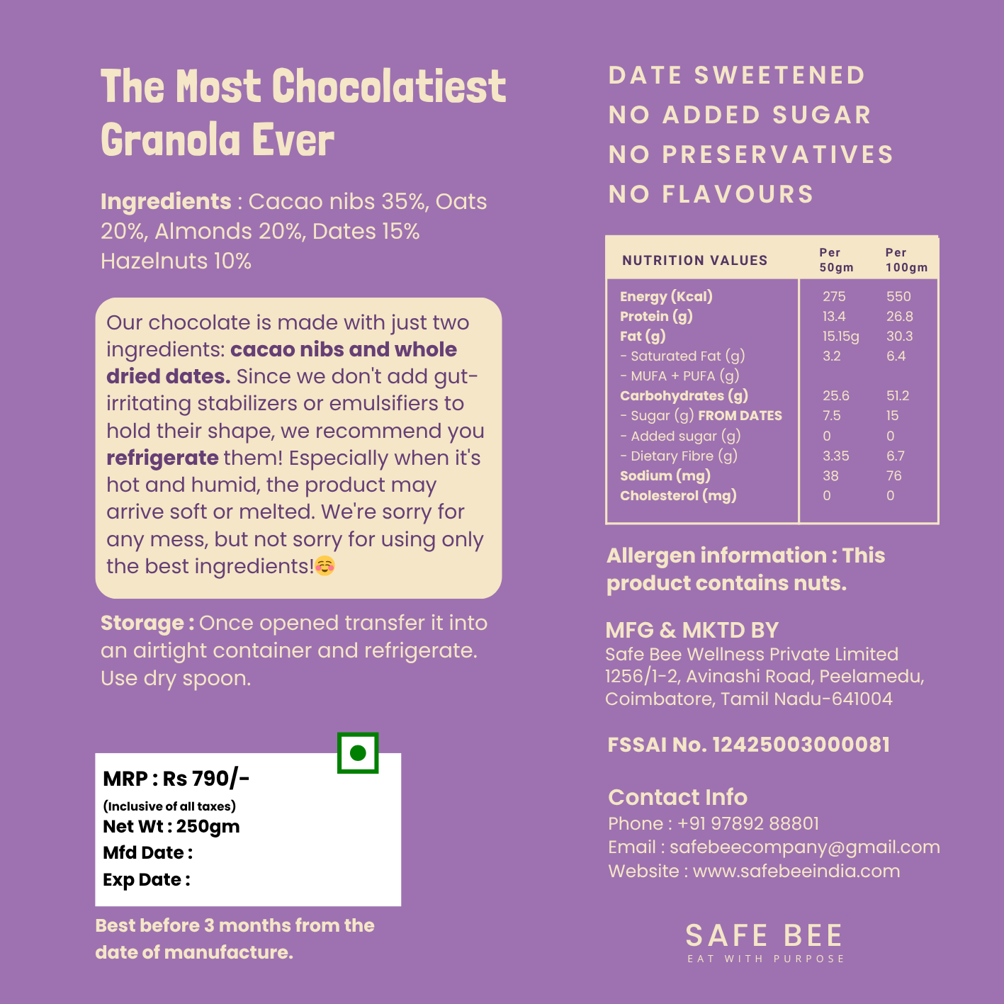 The Most Chocolatiest Granola Ever