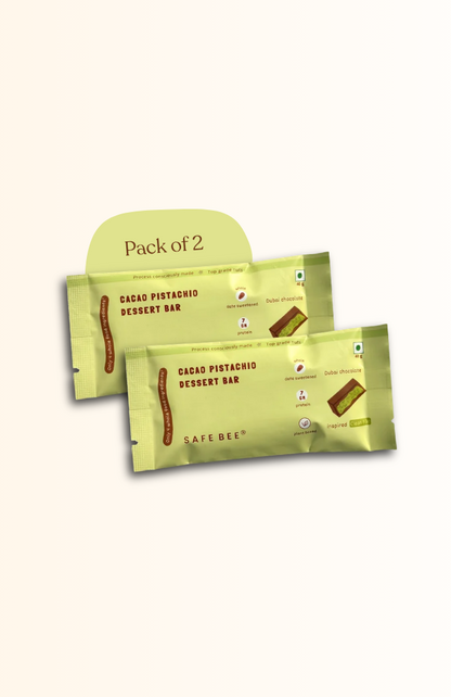 Cacao Pistachio Dessert Bar