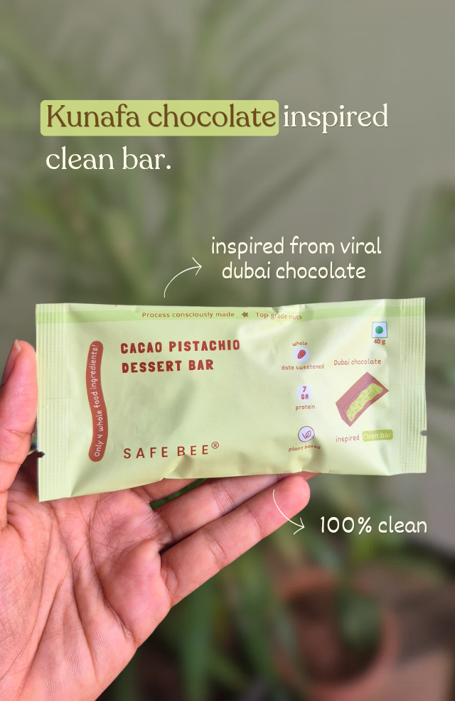 Cacao Pistachio Dessert Bar