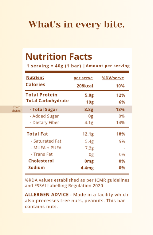 Peanut Wholefood Bar - 40g
