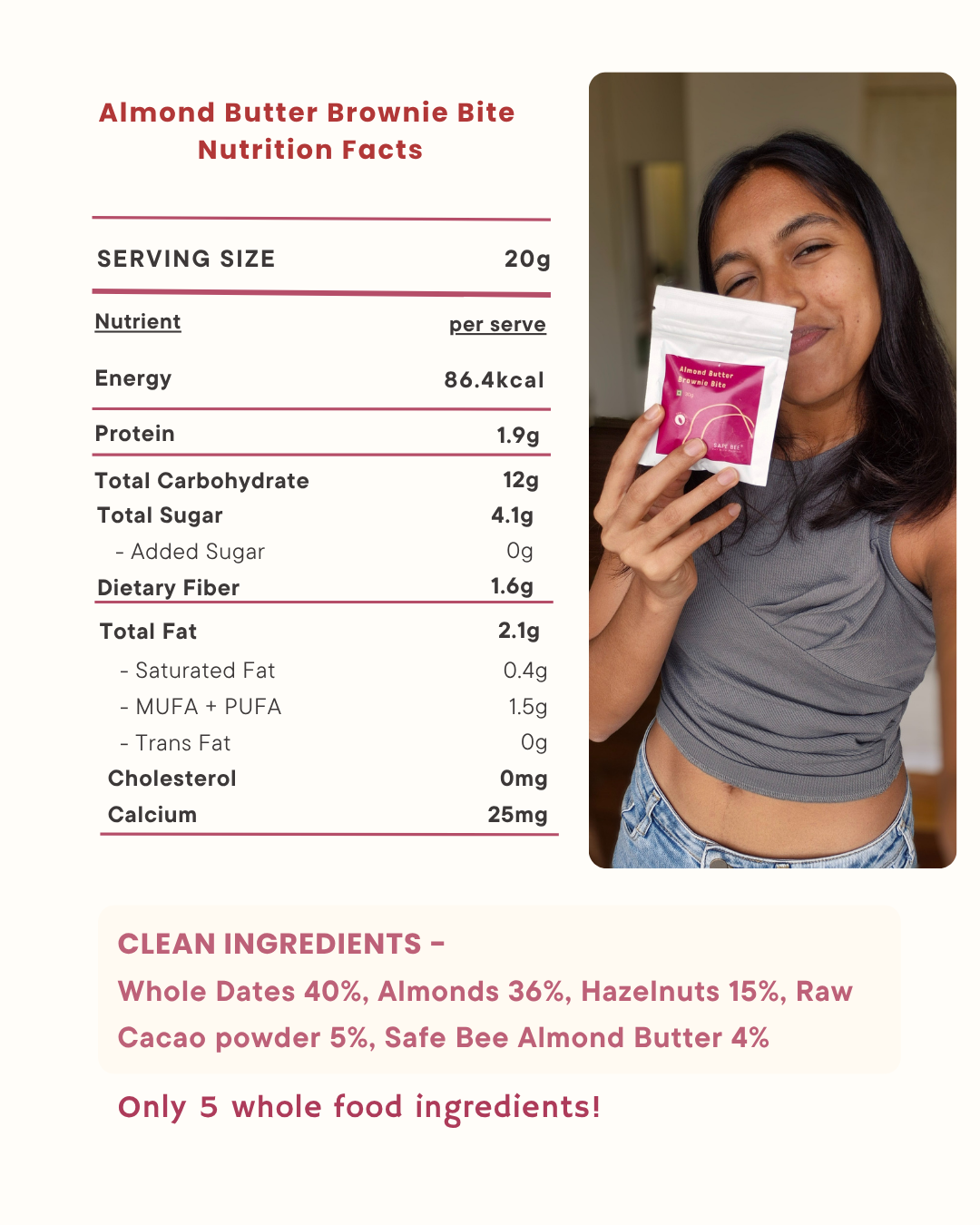 Almond Butter Brownie Bites