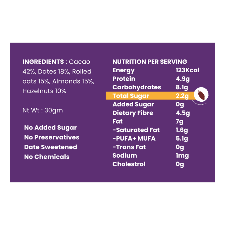 The Most Chocolatiest Granola Bar With Hazelnuts