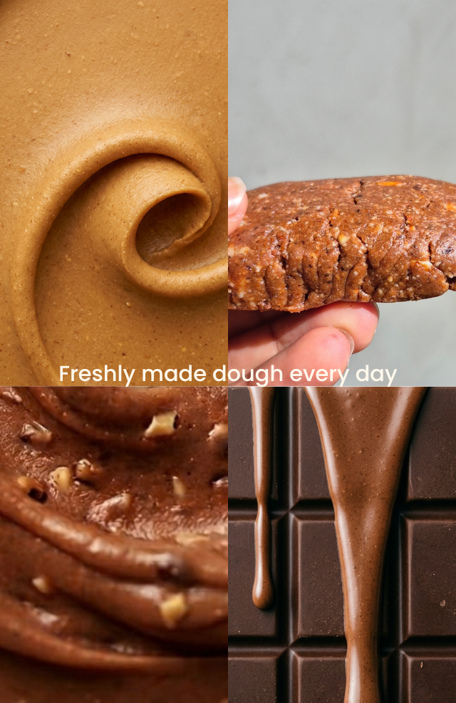 Dark Chocolate Cookie Dough Bar - Date Sweetened | Anytime snack