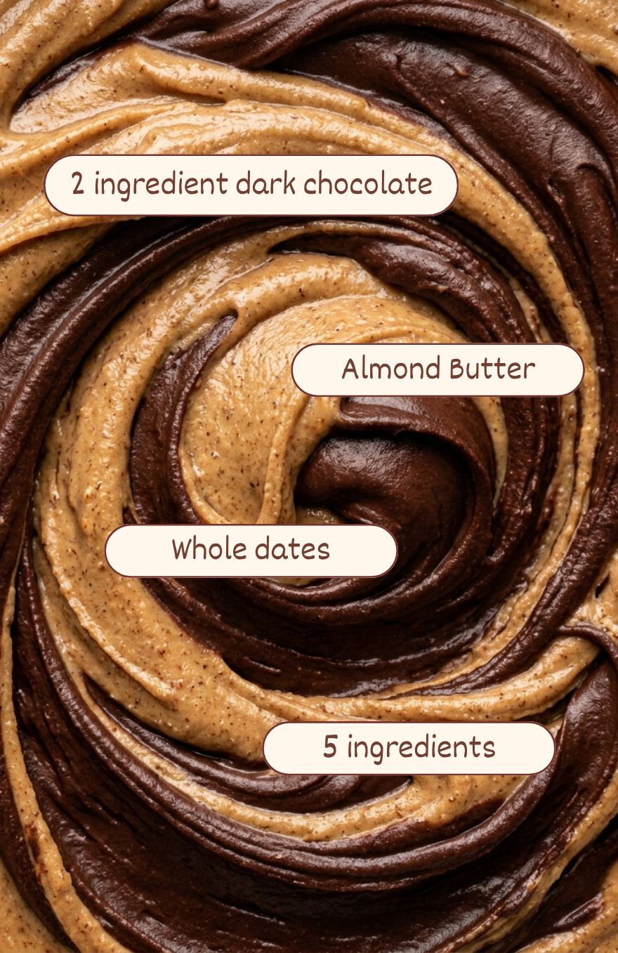 Dark Chocolate Cookie Dough Bar - Date Sweetened | Anytime snack