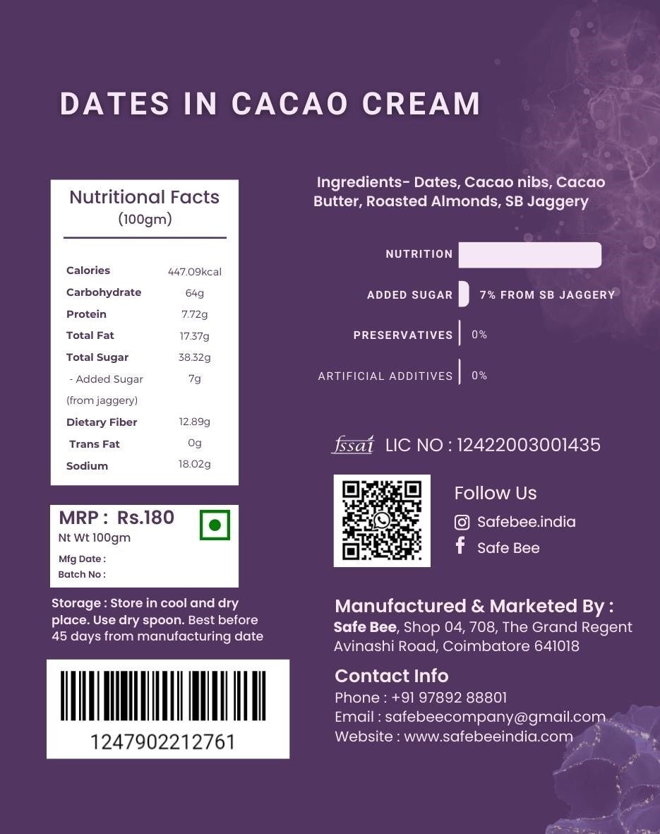 Dates in Cacao Cream